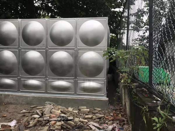  80噸不銹鋼水箱水泵一體，深圳工地完工|宏量水箱